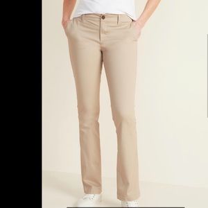 Old Navy Mid-Rise Boot-Cut Khakis